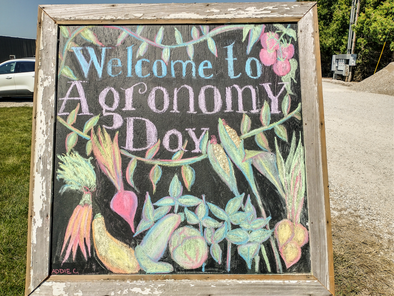 agronomy day chalkboard
